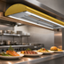Thumbnail image #4 for Hatco Glo-Ray Curved Infrared Strip Heater with Dual LED Lights, 66 Inch, 1177 Watts