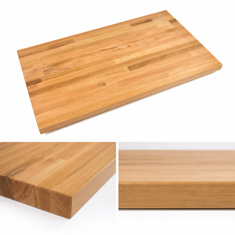 Product image #4 for John Boos Appalachian Red Oak Blended Edge Grain Island Countertop, 144 x 38 x 1-1/2-Inch Thick