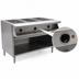 Thumbnail image #4 for Spec-Master SHT3CB-208-3 Electric 3-Pan Sealed Well Hot Food Table with Open Cabinet Base