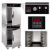 Thumbnail image #4 for Cres Cor Roast-N-Hold Mobile Stacked Half-Size Convection Cook and Hold Oven with Programmable LED Controls, 208V