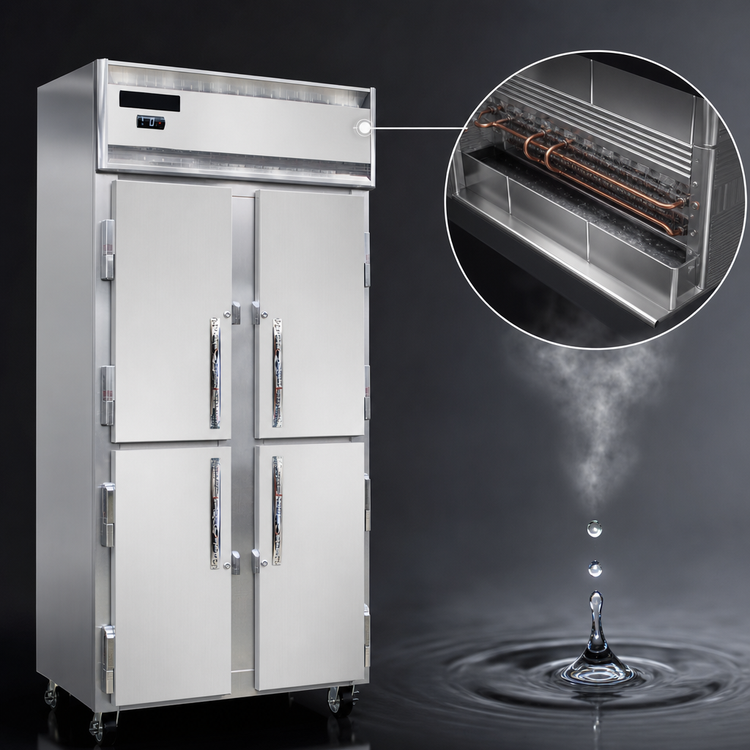 Product image #4 for Continental Refrigerator Slim Line 2-Section Reach-In Freezer with Half Doors