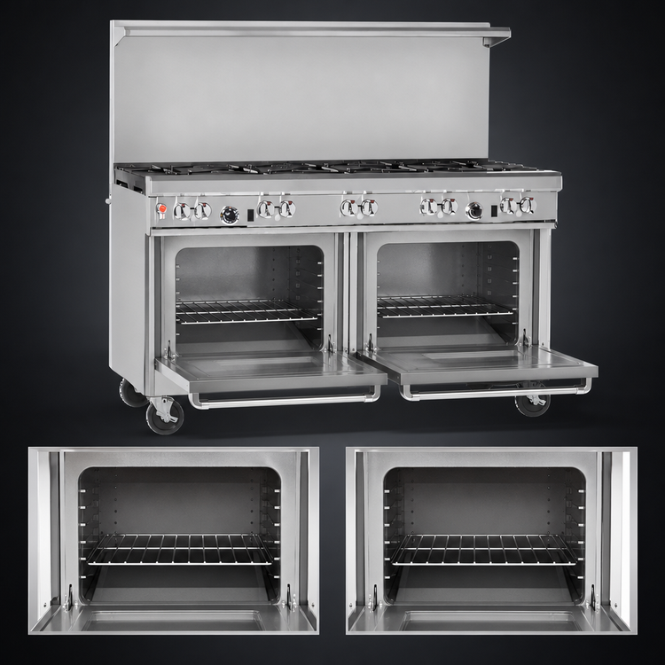 Product image #4 for Southbend Ultimate 60-Inch Commercial Gas Range with 9 Open Burners and 2 Standard Ovens