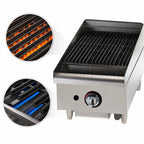 Thumbnail image #4 for Star (Middleby) Star-Max 6015CBF 15-Inch Countertop Lava Rock Gas Charbroiler, Manual Controls, 40,000 BTU