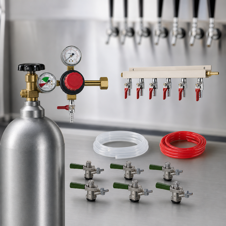 Product image #4 for Krowne Draft Beer Kit for 6-Faucet Systems