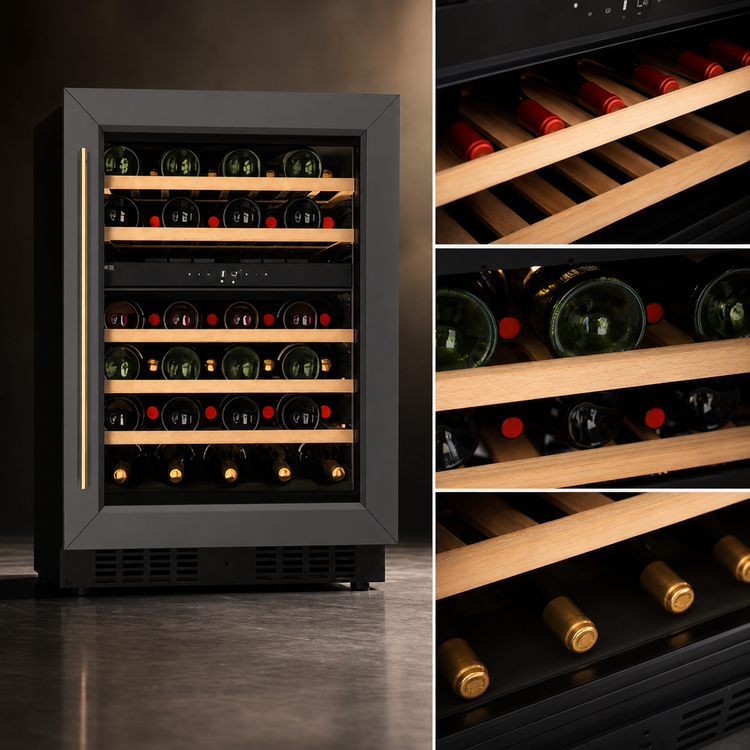 Product image #5 for KoolMore Dual Zone 2-Section Glass Door Wine Cooler