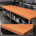 Thumbnail image #4 for Boos Block American Cherry Edge Grain Kitchen Countertop, 132 x 36 x 2-1/4 Inches, Penetrating Oil Finish
