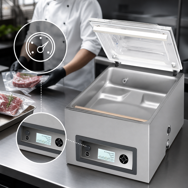 Product image #4 for ATMOVAC Chinook+ Countertop Chamber Vacuum Packaging Machine with 16-Inch Seal Bar