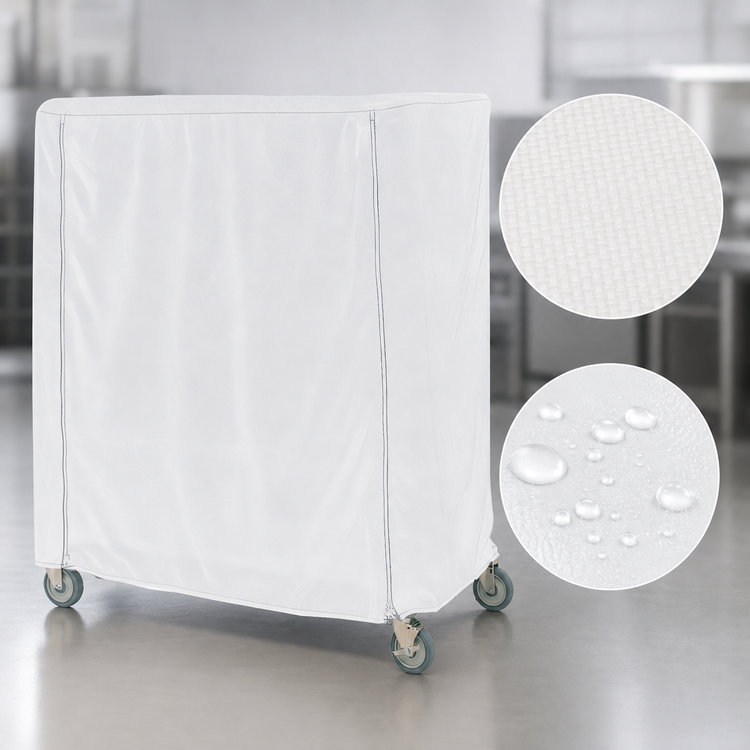 Product image #4 for Metro 60 x 24 x 74 Inch Waterproof Vinyl-Nylon Queen Mary/Banquet Cart Cover