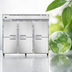Thumbnail image #4 for Continental Refrigerator 3FESNSAHD Three-Section Extra-Wide Shallow Depth Reach-In Freezer with Half Doors