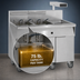 Thumbnail image #4 for Imperial IFSCB575ET Electric Floor Model 5-Tank Fryer with Built-In Filter System, 75 lb. per Tank