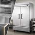 Thumbnail image #4 for True 54-Inch 2-Section Reach-In Refrigerator with Stainless Steel Solid Swing Doors, Bottom-Mount Self-Contained R290 Refrigeration