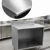 Thumbnail image #4 for Eagle Spec-Master Open Front Stainless Steel Worktable with Backsplash, 96 x 24 Inches