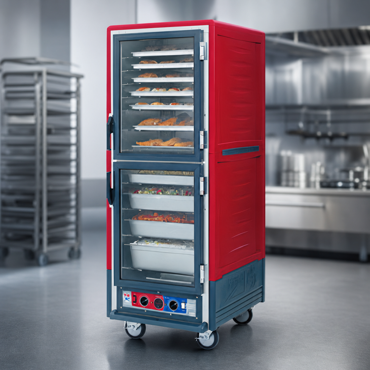 Product image #4 for Metro C5 Insulation Armour Full-Height Heated Holding Cabinet with Dutch Clear Doors, 34 Pan Capacity