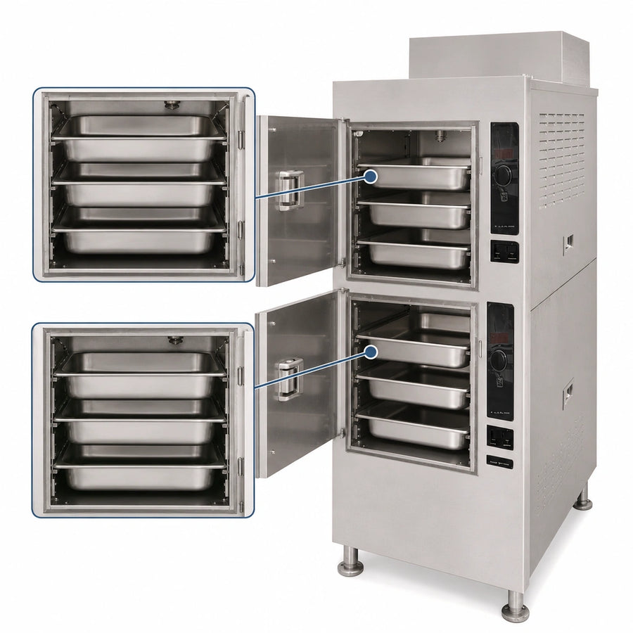 Three-Pan Capacity Per Compartment