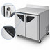 Thumbnail image #4 for Turbo Air Super Deluxe 36-Inch Two-Section Worktop Refrigerator with Self-Cleaning Condenser, 9.0 Cu. Ft., Stainless Steel, 115V