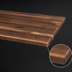 Thumbnail image #4 for John Boos Boos Block Blended Edge Grain American Black Walnut Kitchen Countertop, 48 x 25 x 1-1/2 Inch, Penetrating Oil Finish