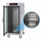 Thumbnail image #4 for Metro C5 C587-SFC-U Controlled Temperature Heated Holding Cabinet, 3/4 Height, Mobile, Glass Doors, Touchscreen, 120V