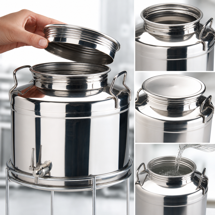 Product image #4 for Cal-Mil Single 3-Gallon Stainless Steel Beverage Dispenser