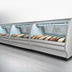 Thumbnail image #4 for Howard-McCray 40E Series 99.5-Inch Self-Contained Curved Glass Fish & Poultry Refrigerated Service Case, Stainless Steel, LED