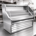 Thumbnail image #4 for Howard-McCray Ovation Series 39-Inch Remote Open Merchandiser with Straight Plexi, Stainless Steel, 44-Inch High
