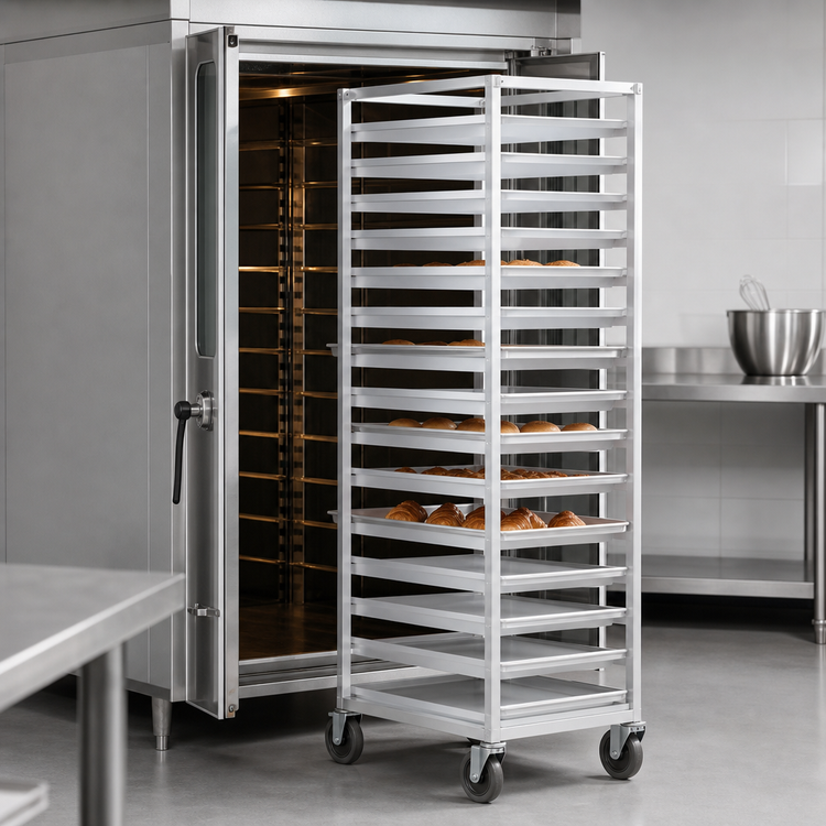 Product image #4 for Panco Mobile Full-Height Front-Load Oven Rack for 30 18 x 26-Inch Sheet Pans