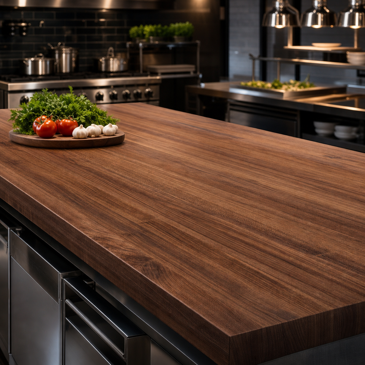 Product image #4 for John Boos Boos Block 60-Inch x 27-Inch Edge Grain Walnut Kitchen Countertop