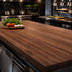 Thumbnail image #4 for John Boos Boos Block 60-Inch x 27-Inch Edge Grain Walnut Kitchen Countertop