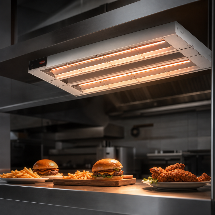 Product image #4 for Hatco Glo-Ray 24-Inch Double Infrared Strip Heater, Unlighted, Aluminum, 1000-Watt