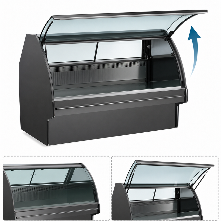 Curved Lift-Up Front Glass