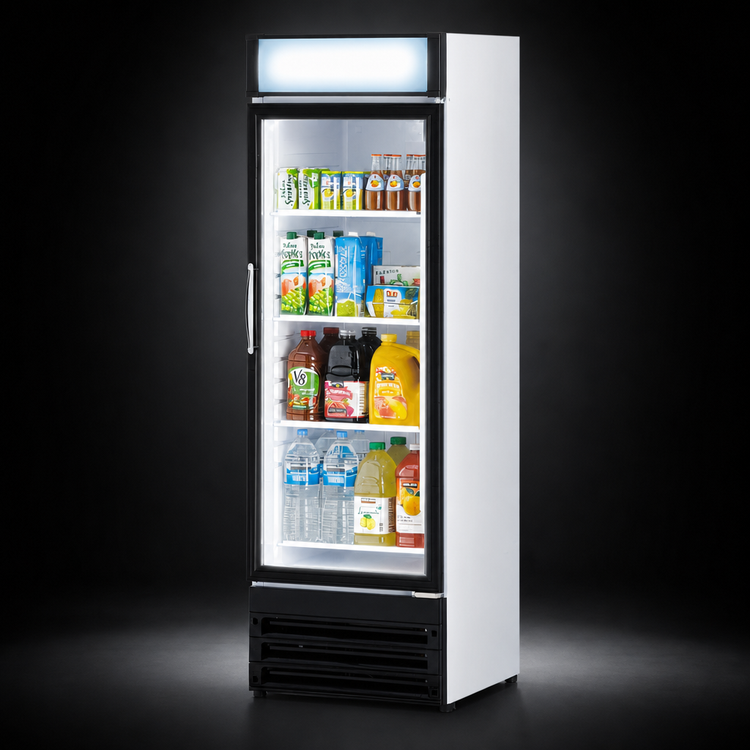 Product image #4 for Turbo Air TGM-14RV-N6 Single-Section Glass Door Refrigerated Merchandiser, 12.17 Cu. Ft., Bottom Mount