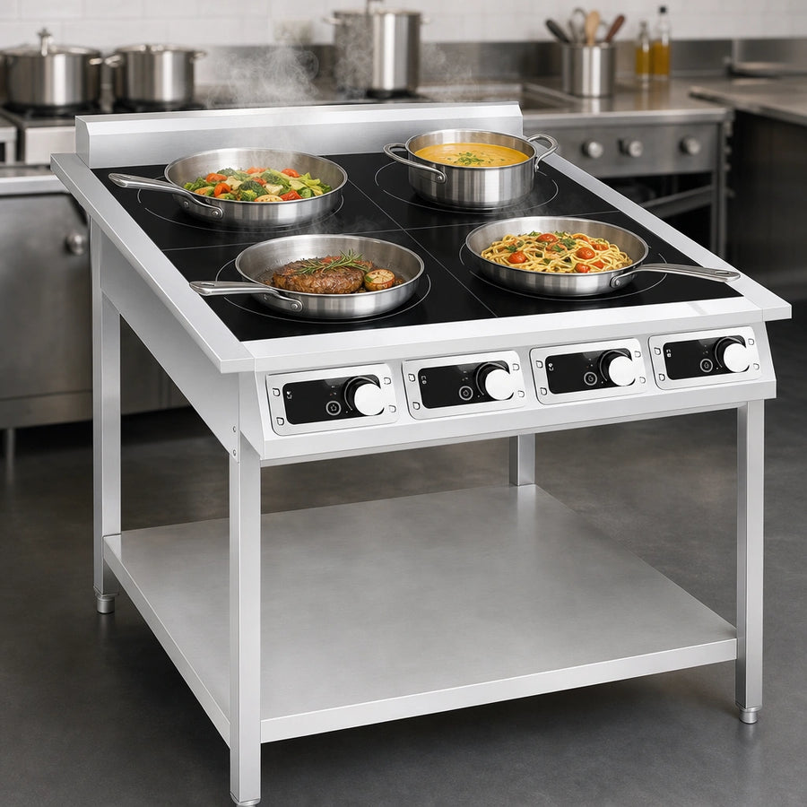 Four 3,500W Cooking Zones