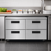Thumbnail image #4 for Hoshizaki Steelheart 60-Inch Two-Section Undercounter Refrigerator with 4 Drawers