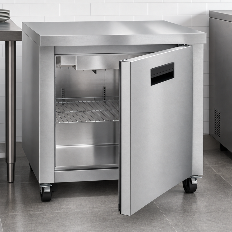 Product image #4 for Hoshizaki Steelheart UR36B Undercounter Reach-In Refrigerator, 36 Inch Wide, 1 Section, Solid Door, 9.9 Cu. Ft.