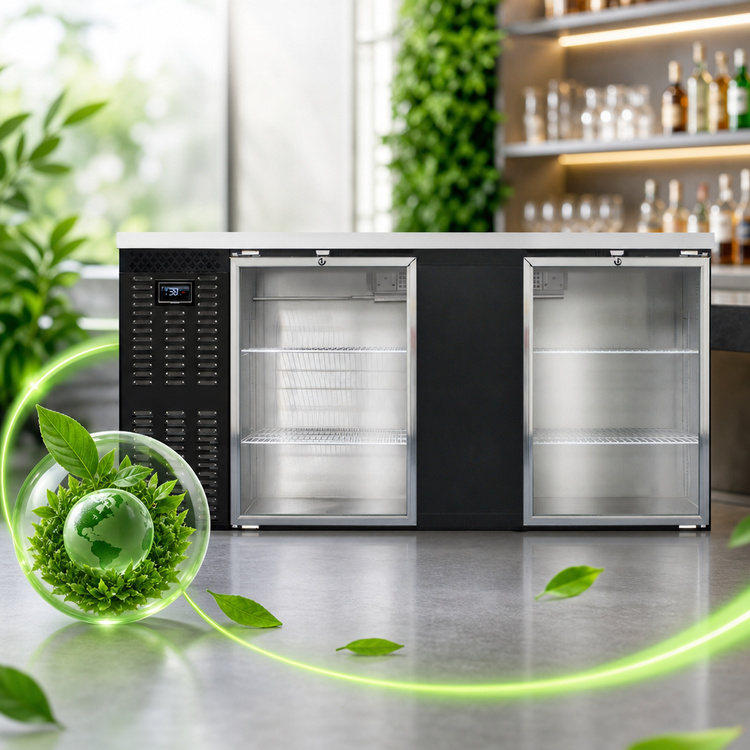 Product image #4 for Continental Refrigerator BB69NGD 69-Inch 2-Glass Door Refrigerated Back Bar Cooler