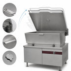 Thumbnail image #4 for Crown EMTS-60 60 Gallon Electric Tilting Skillet with Cabinet Base