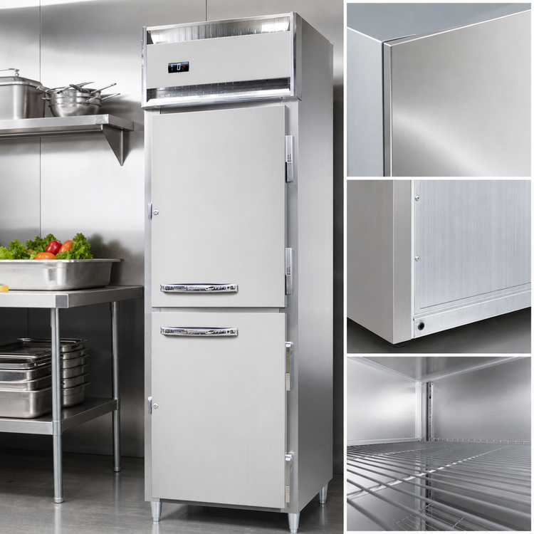 Product image #4 for Continental Refrigerator Designer Line D1FNHD One-Section Half-Height Solid Door Reach-In Freezer