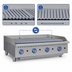 Thumbnail image #4 for Globe 48-Inch Countertop Gas Charbroiler with Char Rock Heating