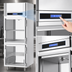 Thumbnail image #4 for Victory UltraSpec™ Pass-Thru Heated Pizza Holding Cabinet, 1-Section, 21.5 Cu. Ft., Standard Depth, 4 Half-Height Glass Doors