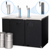 Thumbnail image #4 for Everest Refrigeration EBD2 Two-Section Direct Draw Beer Dispenser with Flat Top, 20.0 Cu. Ft., Holds 2 Half-Barrel Kegs