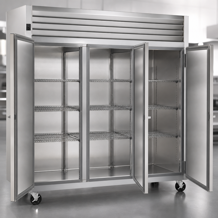 Product image #4 for Traulsen Spec-Line RHF332W-FHS Three-Section Heated Reach-In Holding Cabinet, Standard Depth, Full-Height Solid Doors