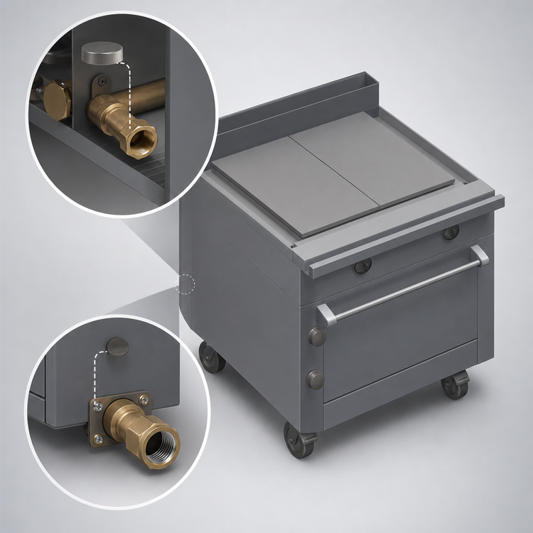 Product image #4 for Titan JMRH-24IP 24-Inch Modular Gas Plancha Range with 5/8" Thick Plate
