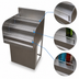 Thumbnail image #5 for BK Resources 24-Inch Freestanding Stainless Steel 4-Step Underbar Liquor Display