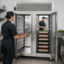 Thumbnail image #4 for Traulsen Spec-Line R Series Pass-Thru Heated Holding Cabinet, 2-Section, Standard Depth, Full-Height Glass Doors