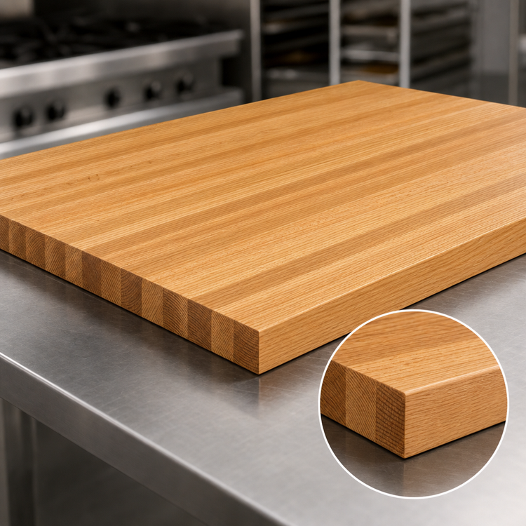 Product image #4 for John Boos Appalachian OKT6032-V Island Countertop, 60 x 32 x 1-1/2 Inch, Appalachian Red Oak, Varnique Finish