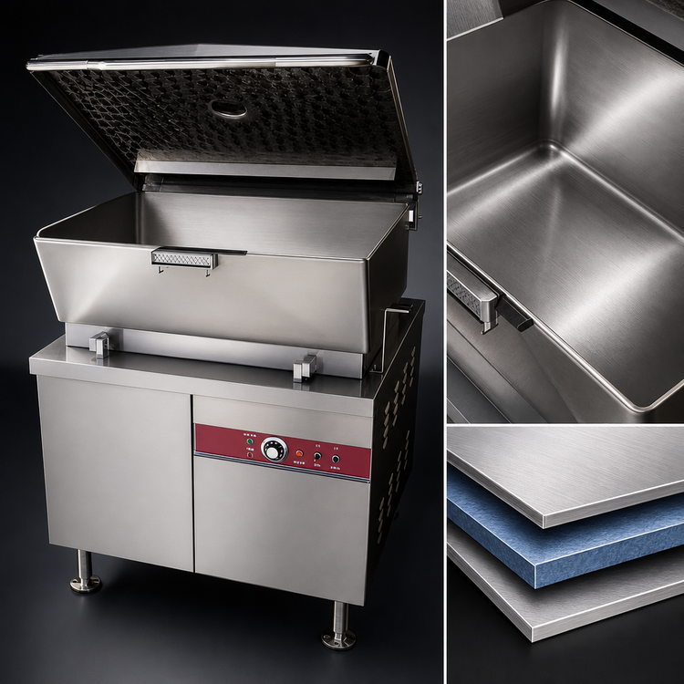 Product image #4 for Crown GMTS-40 40 Gallon Gas Cabinet Base Hydraulic Tilting Skillet