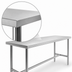 Thumbnail image #4 for Heavy Duty Stainless Steel Work Table with Open H-Frame Base, 84W x 24D x 36H