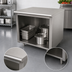 Thumbnail image #4 for Advance Tabco Special Value Economy 48-Inch x 24-Inch Stainless Steel Flat Top Open Base Work Table