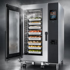 Thumbnail image #4 for Lainox Naboo 5.0 NAE202B Electric Floor-Model Combi Oven with Direct Steam, Touch Screen Controls, 20 x 2/1 GN Capacity