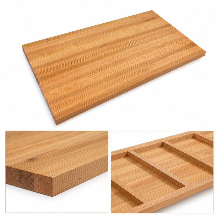 Product image #4 for John Boos Appalachian Red Oak Island Countertop, 108 x 42 x 1.5 Inch, Edge Grain, Varnique Finish
