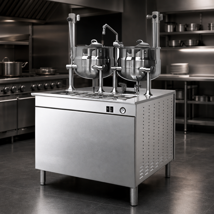 Product image #4 for Cleveland Range 36-Inch Dual 6-Gallon Electric Steam Kettle Cabinet Base with 24 kW Boiler